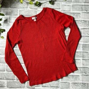 CAT & JACK | GIRL'S RED LONG SLEEVE TEE